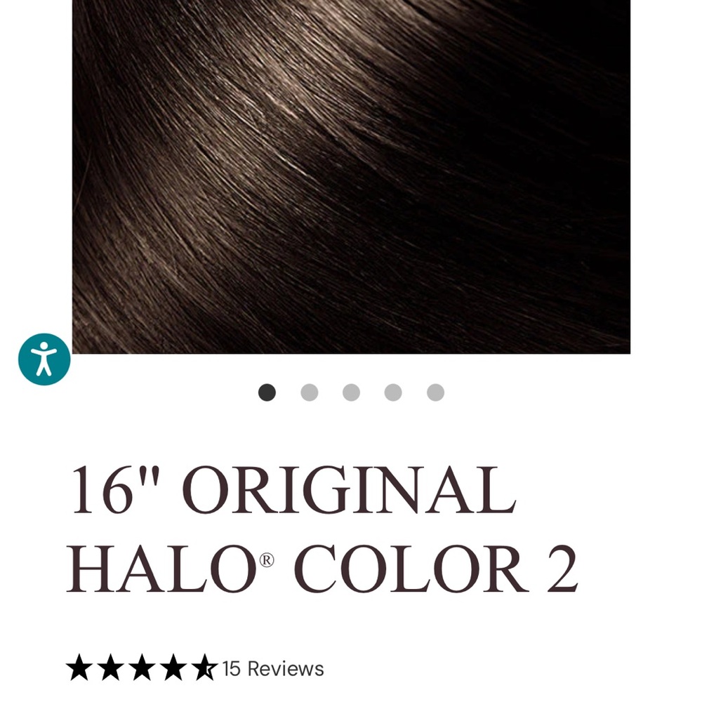 Halo 16" Original Hair Extension - Color 2 Dark Brown